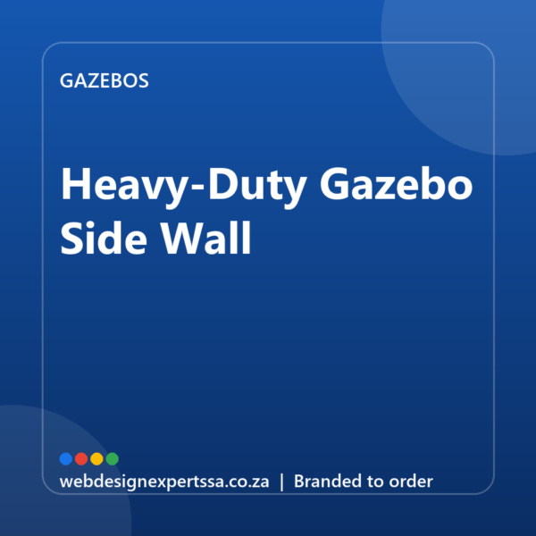 Branded Heavy-Duty Gazebo Side Wall — custom branded gazebo with your logo | Web Design Experts SA Branded Heavy-Duty Gazebo Side Wall — custom branded gazebo with your logo | Web Design Experts SA