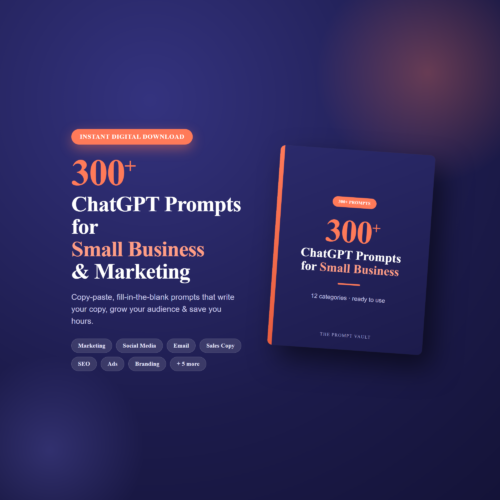 hero ChatGPT Small Business Marketing 300