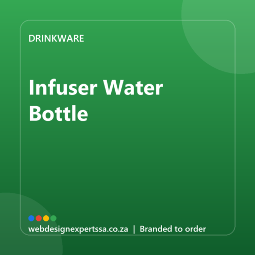 Branded Infuser Water Bottle — custom branded drinkware with your logo | Web Design Experts SA