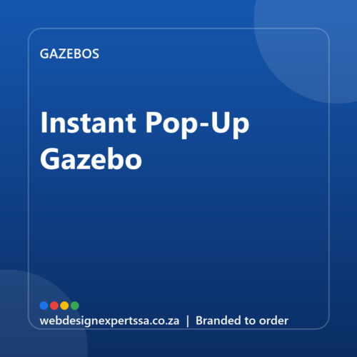 Branded Instant Pop-Up Gazebo — custom branded gazebo with your logo | Web Design Experts SA Branded Instant Pop-Up Gazebo — custom branded gazebo with your logo | Web Design Experts SA