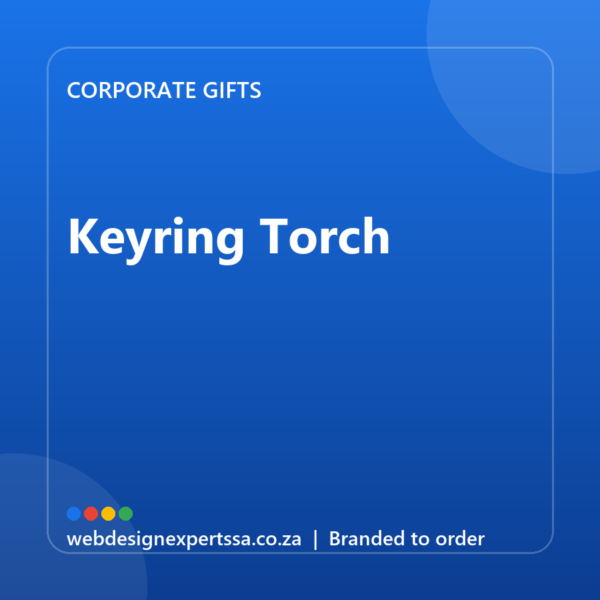 Branded Keyring Torch — custom corporate gift with your logo | Web Design Experts SA Branded Keyring Torch — custom corporate gift with your logo | Web Design Experts SA