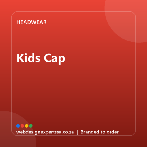 Branded Kids Cap — custom branded cap with your logo | Web Design Experts SA Branded Kids Cap — custom branded cap with your logo | Web Design Experts SA
