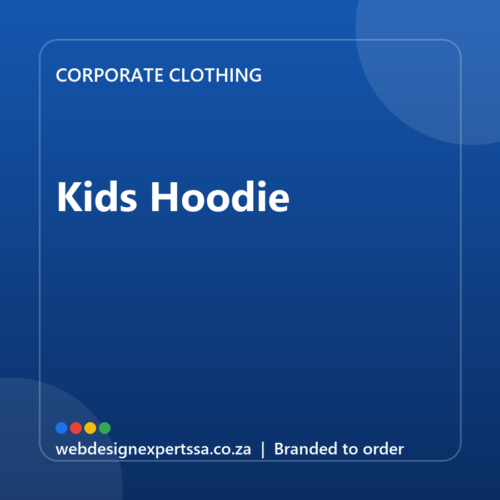 Branded Kids Hoodie — custom corporate clothing with your logo | Web Design Experts SA Branded Kids Hoodie — custom corporate clothing with your logo | Web Design Experts SA