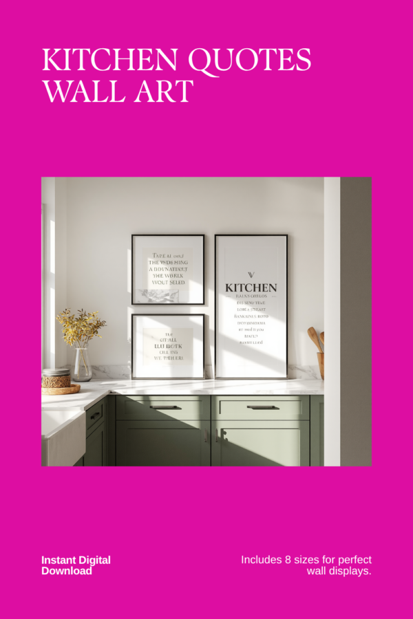 kitchen-quotes-premium Kitchen Quotes Wall Art Set of 6 Printable Prints | Farmhouse Kitchen Decor | Eat Well Gather Coffee Sign | 8x10 11x14 16x20 18x24 A-Sizes