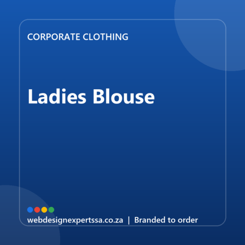Branded Ladies Blouse — custom corporate clothing with your logo | Web Design Experts SA Branded Ladies Blouse — custom corporate clothing with your logo | Web Design Experts SA