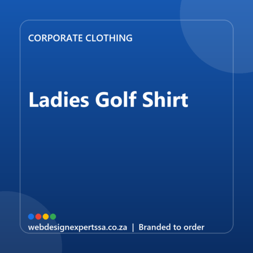 Branded Ladies Golf Shirt — custom corporate clothing with your logo | Web Design Experts SA Branded Ladies Golf Shirt — custom corporate clothing with your logo | Web Design Experts SA