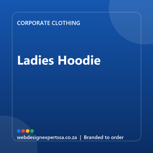 Branded Ladies Hoodie — custom corporate clothing with your logo | Web Design Experts SA Branded Ladies Hoodie — custom corporate clothing with your logo | Web Design Experts SA