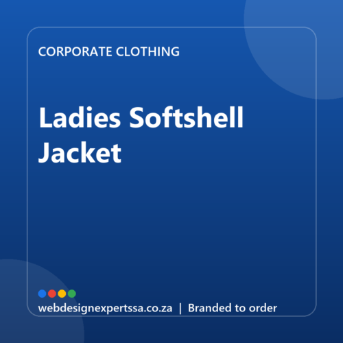Branded Ladies Softshell Jacket — custom corporate clothing with your logo | Web Design Experts SA Branded Ladies Softshell Jacket — custom corporate clothing with your logo | Web Design Experts SA
