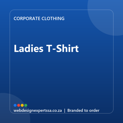 Branded Ladies T-Shirt — custom corporate clothing with your logo | Web Design Experts SA Branded Ladies T-Shirt — custom corporate clothing with your logo | Web Design Experts SA