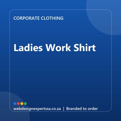 Branded Ladies Work Shirt — custom corporate clothing with your logo | Web Design Experts SA Branded Ladies Work Shirt — custom corporate clothing with your logo | Web Design Experts SA
