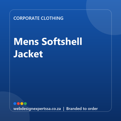 Branded Mens Softshell Jacket — custom corporate clothing with your logo | Web Design Experts SA Branded Mens Softshell Jacket — custom corporate clothing with your logo | Web Design Experts SA