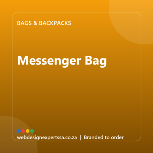 Branded Messenger Bag — custom branded bag with your logo | Web Design Experts SA Branded Messenger Bag — custom branded bag with your logo | Web Design Experts SA