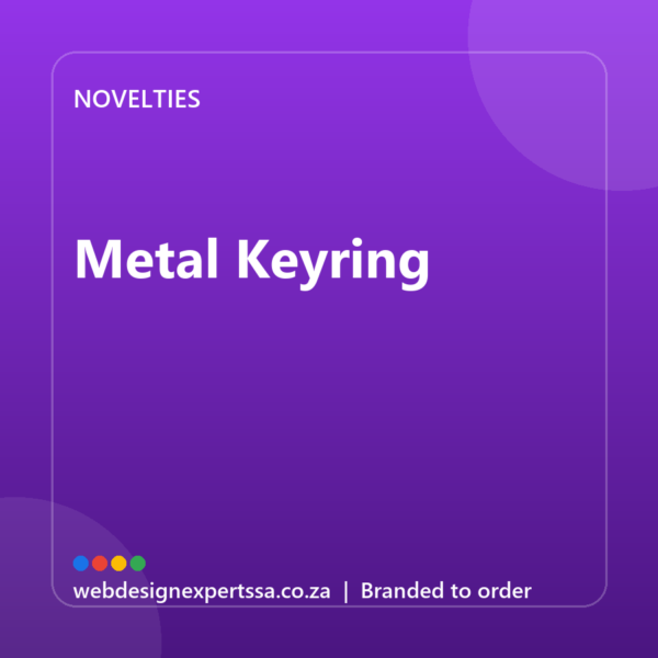 Branded Metal Keyring — custom promotional gift with your logo | Web Design Experts SA Branded Metal Keyring — custom promotional gift with your logo | Web Design Experts SA