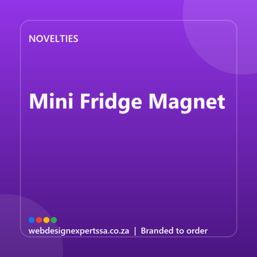 Branded Mini Fridge Magnet — custom promotional gift with your logo | Web Design Experts SA Branded Mini Fridge Magnet — custom promotional gift with your logo | Web Design Experts SA