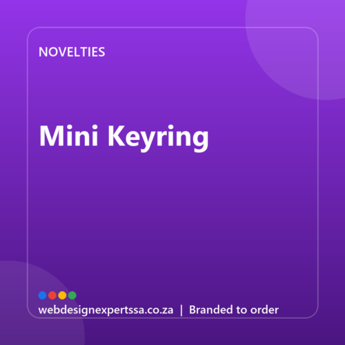 Branded Mini Keyring — custom promotional gift with your logo | Web Design Experts SA Branded Mini Keyring — custom promotional gift with your logo | Web Design Experts SA