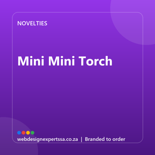 Branded Mini Mini Torch — custom promotional gift with your logo | Web Design Experts SA Branded Mini Mini Torch — custom promotional gift with your logo | Web Design Experts SA