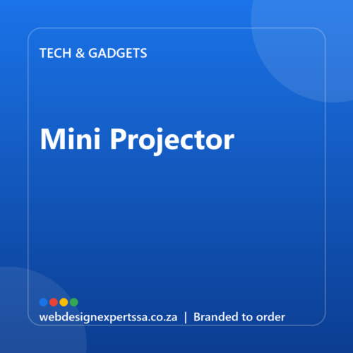 Branded Mini Projector — custom branded tech gift with your logo | Web Design Experts SA Branded Mini Projector — custom branded tech gift with your logo | Web Design Experts SA
