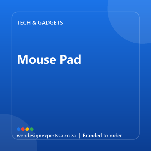 Branded Mouse Pad — custom branded tech gift with your logo | Web Design Experts SA