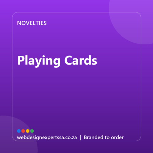 Branded Playing Cards — custom promotional gift with your logo | Web Design Experts SA Branded Playing Cards — custom promotional gift with your logo | Web Design Experts SA