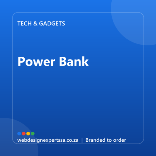 Branded Power Bank — custom branded tech gift with your logo | Web Design Experts SA