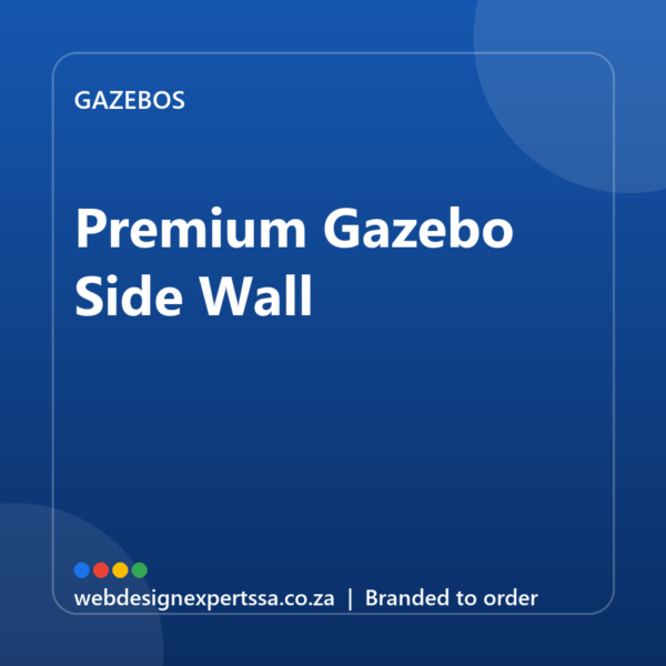 Branded Premium Gazebo Side Wall — custom branded gazebo with your logo | Web Design Experts SA Branded Premium Gazebo Side Wall — custom branded gazebo with your logo | Web Design Experts SA