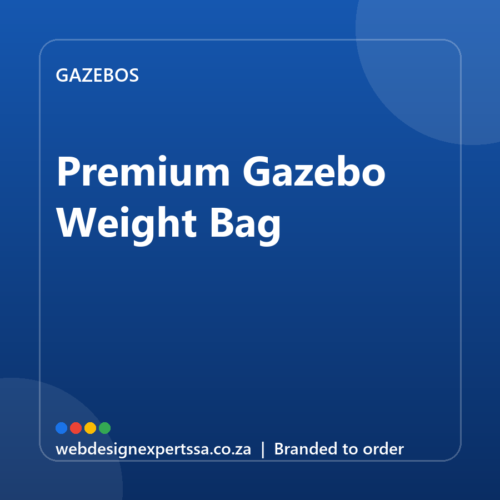 Branded Premium Gazebo Weight Bag — custom branded gazebo with your logo | Web Design Experts SA Branded Premium Gazebo Weight Bag — custom branded gazebo with your logo | Web Design Experts SA
