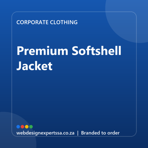 Branded Premium Softshell Jacket — custom corporate clothing with your logo | Web Design Experts SA Branded Premium Softshell Jacket — custom corporate clothing with your logo | Web Design Experts SA