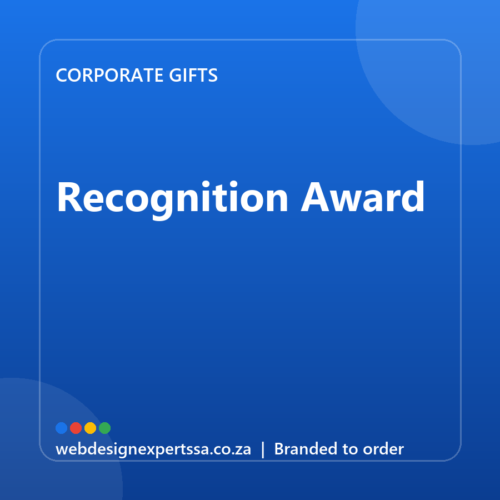 Branded Recognition Award — custom corporate gift with your logo | Web Design Experts SA Branded Recognition Award — custom corporate gift with your logo | Web Design Experts SA