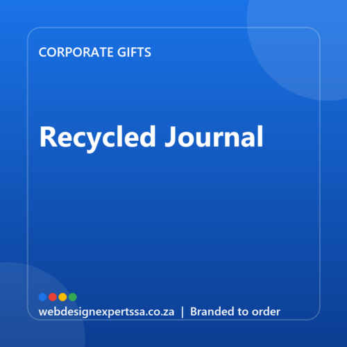 Branded Recycled Journal — custom corporate gift with your logo | Web Design Experts SA Branded Recycled Journal — custom corporate gift with your logo | Web Design Experts SA