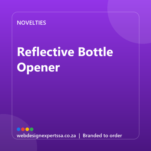 Branded Reflective Bottle Opener — custom promotional gift with your logo | Web Design Experts SA Branded Reflective Bottle Opener — custom promotional gift with your logo | Web Design Experts SA