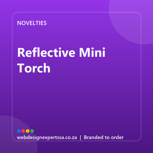 Branded Reflective Mini Torch — custom promotional gift with your logo | Web Design Experts SA Branded Reflective Mini Torch — custom promotional gift with your logo | Web Design Experts SA