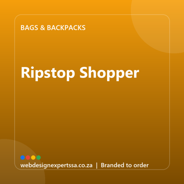 Branded Ripstop Shopper — custom branded bag with your logo | Web Design Experts SA Branded Ripstop Shopper — custom branded bag with your logo | Web Design Experts SA