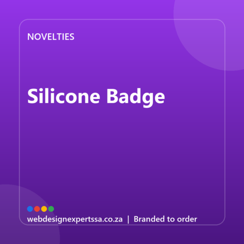 Branded Silicone Badge — custom promotional gift with your logo | Web Design Experts SA Branded Silicone Badge — custom promotional gift with your logo | Web Design Experts SA
