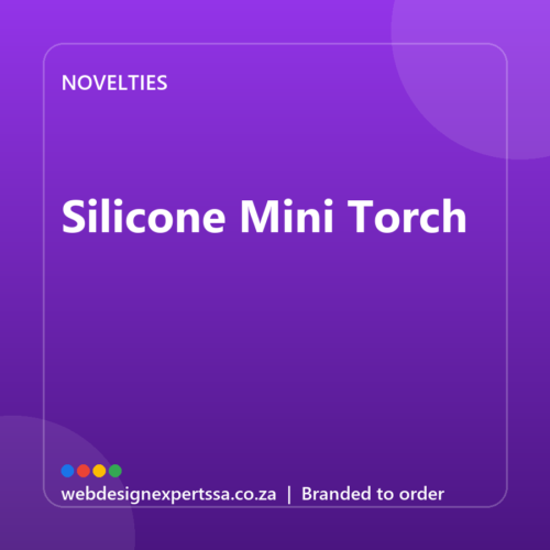 Branded Silicone Mini Torch — custom promotional gift with your logo | Web Design Experts SA Branded Silicone Mini Torch — custom promotional gift with your logo | Web Design Experts SA