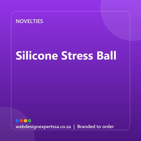 Branded Silicone Stress Ball — custom promotional gift with your logo | Web Design Experts SA Branded Silicone Stress Ball — custom promotional gift with your logo | Web Design Experts SA