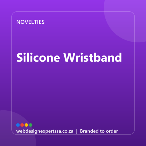 Branded Silicone Wristband — custom promotional gift with your logo | Web Design Experts SA Branded Silicone Wristband — custom promotional gift with your logo | Web Design Experts SA