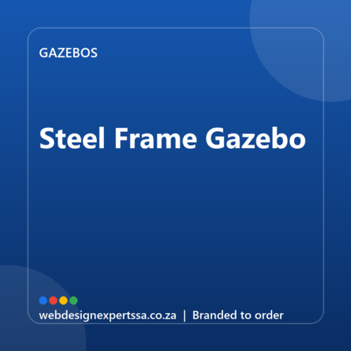 Branded Steel Frame Gazebo — custom branded gazebo with your logo | Web Design Experts SA Branded Steel Frame Gazebo — custom branded gazebo with your logo | Web Design Experts SA