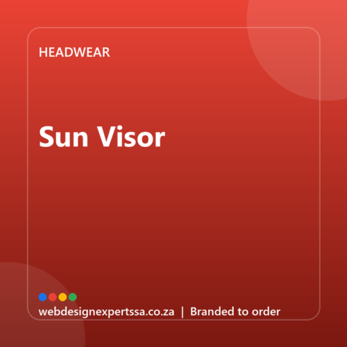 Branded Sun Visor — custom branded cap with your logo | Web Design Experts SA Branded Sun Visor — custom branded cap with your logo | Web Design Experts SA