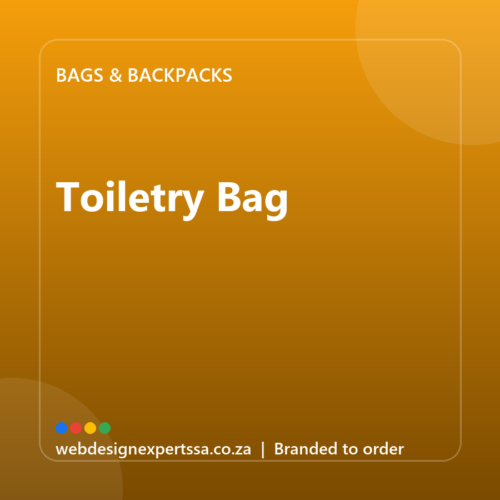 Branded Toiletry Bag — custom branded bag with your logo | Web Design Experts SA Branded Toiletry Bag — custom branded bag with your logo | Web Design Experts SA