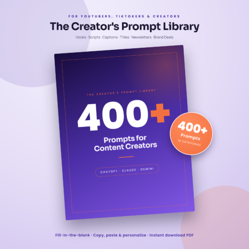 LISTING-hero 400+ ChatGPT Prompts for Content Creators